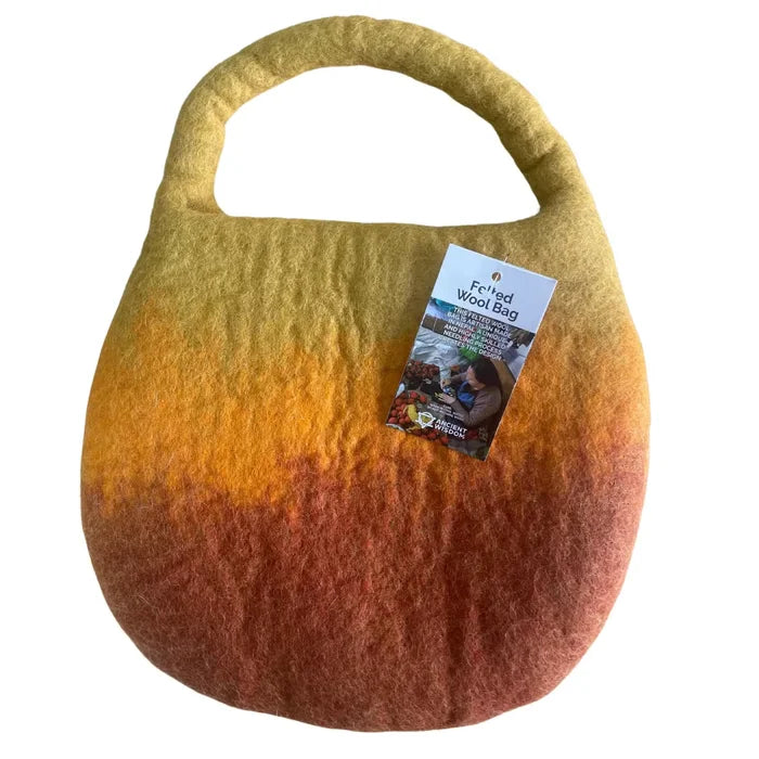 Bolsa abeja de fieltro al agua - Naranja amanecer