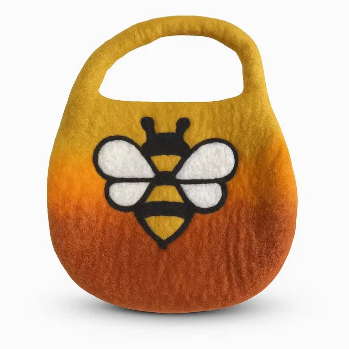 Bolsa abeja de fieltro al agua - Naranja amanecer