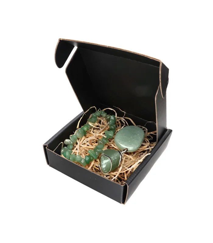 Pack Caja Zodiaco Virgo - Cuarzo Verde
