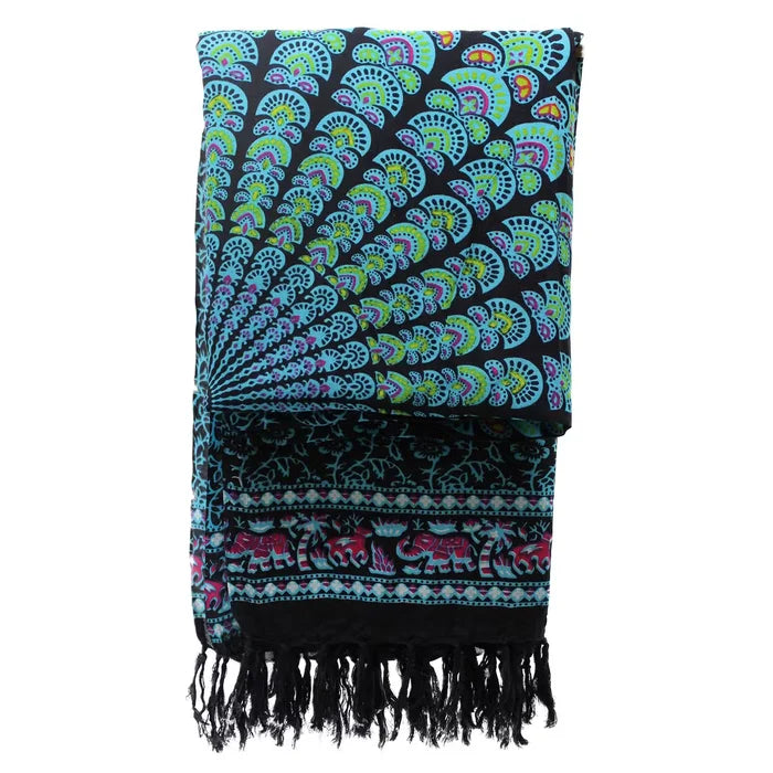 Pareo Céltico de algodón - Pavo Real