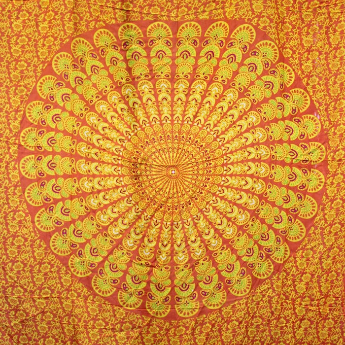 Pareo Céltico de algodón - Naranja Lima