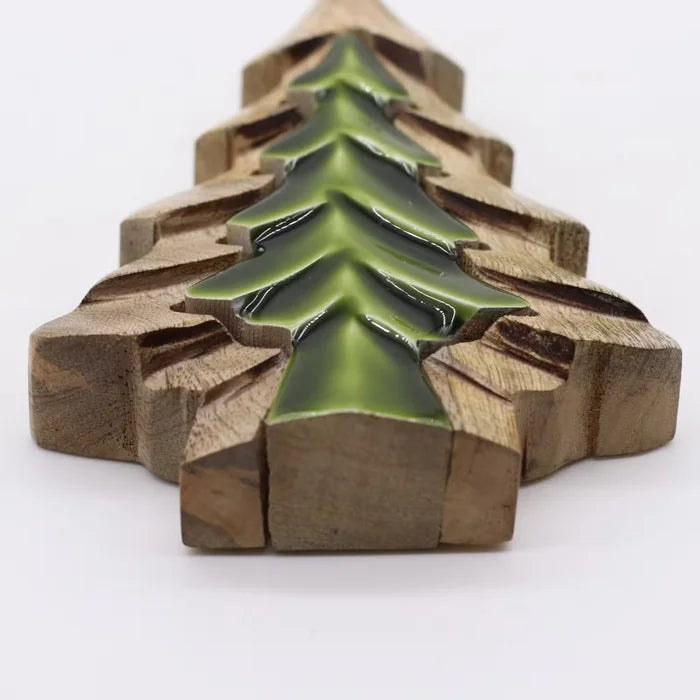 Decoración de madera Perdido en el Bosque – Pequeño Árbol dentro de un Árbol 15 × 10 cm
