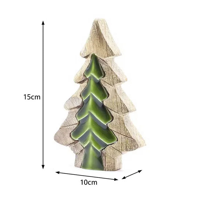 Decoración de madera Perdido en el Bosque – Pequeño Árbol dentro de un Árbol 15 × 10 cm