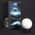 Planeta Howlite Blanco con Soporte Solar (LUA) - 40mm