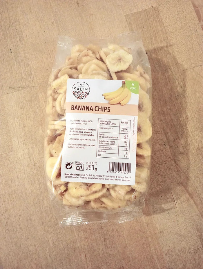 Xips de plàtan deshidratat 250g