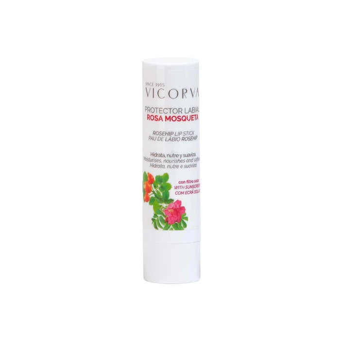 Protector Labial de Rosa Mosqueta – Hidratación y Protección UVA/UVB – 4 g