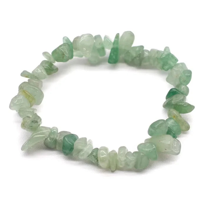 Lot de 2 polseres de pedres precioses -Jaspi Blanc + Jade oliva-Pau i curació