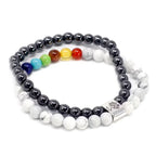 Pulsera de Howlita Blanca Magnética – Chakra