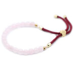 Polsera de fil vermell amb Howlita blanca - Xacres