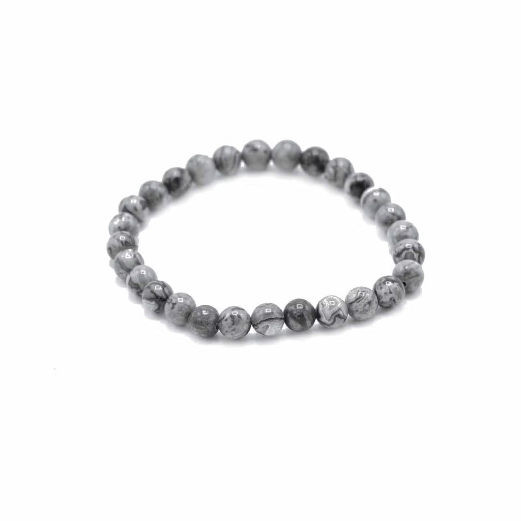 Pulsera de manifestación de piedras preciosas - Piedra de mapa - Prosperidad