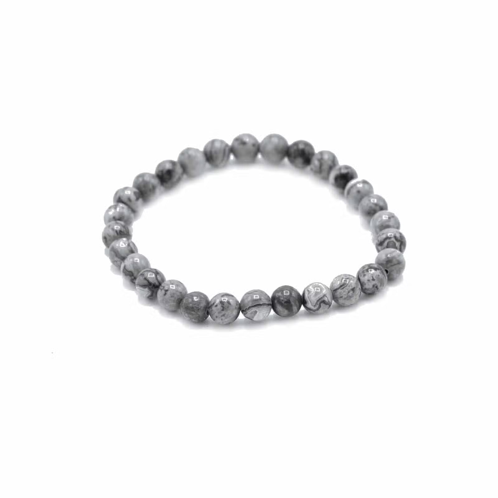 Pulsera de manifestación de piedras preciosas - Piedra de mapa - Prosperidad