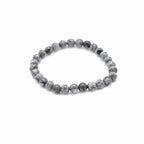 Lot de 2 polseres de pedres precioses -Jaspi Blanc + Jade oliva-Pau i curació