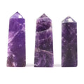 Puntas de obelisco de piedra preciosa aprox. 5 cm - Amatista africana - Lote de 3 unidades