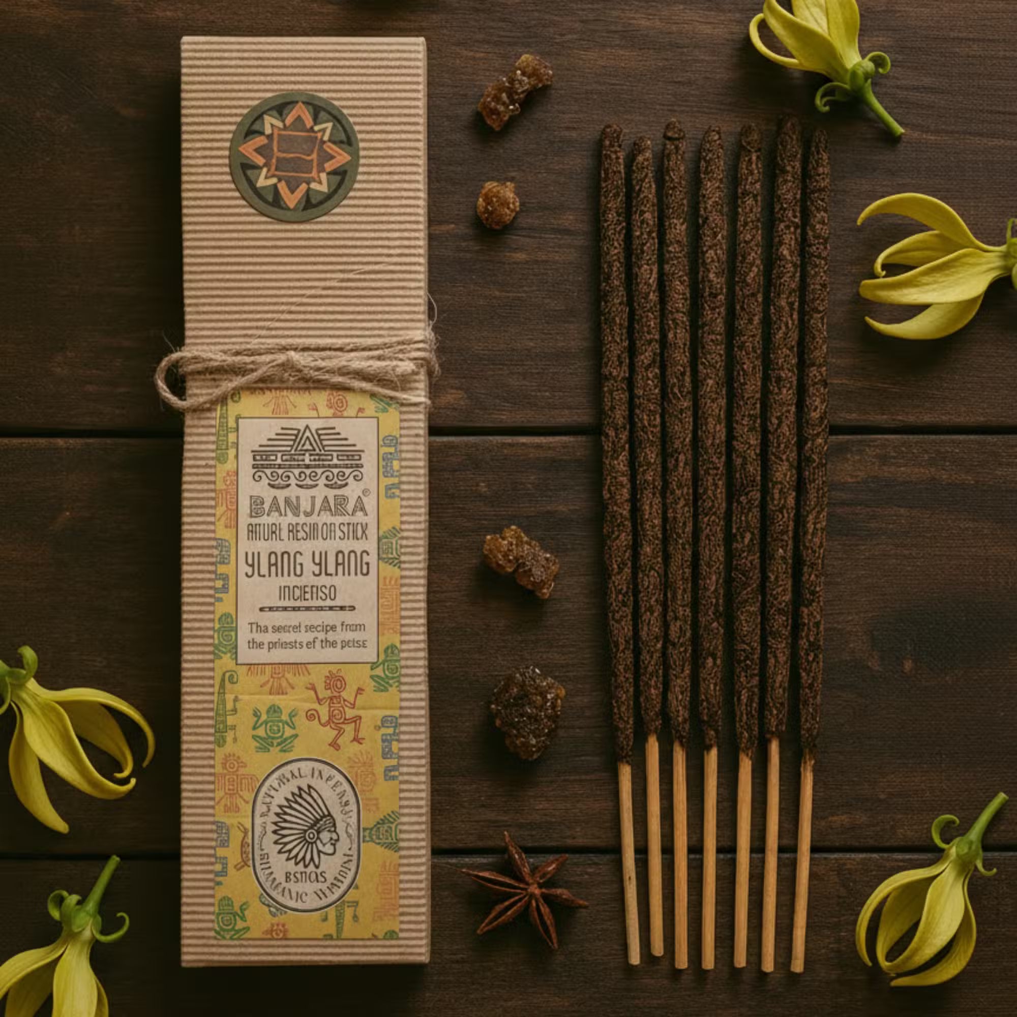 Varillas de incienso de Resina de Ylang Ylang