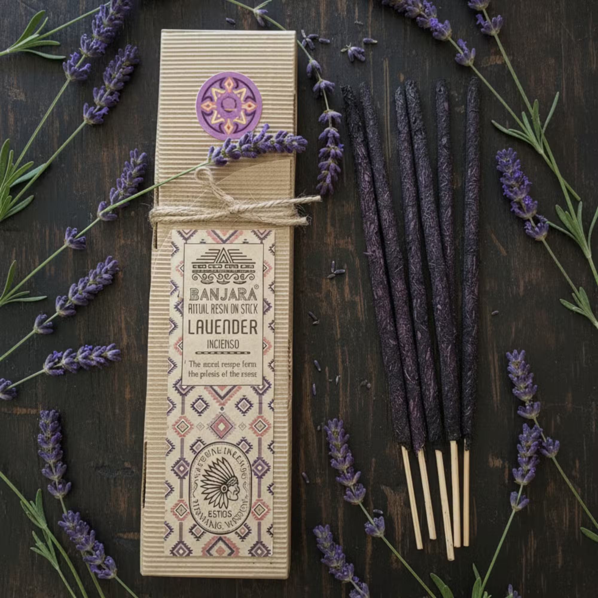 Varillas de incienso de Resina de Lavanda