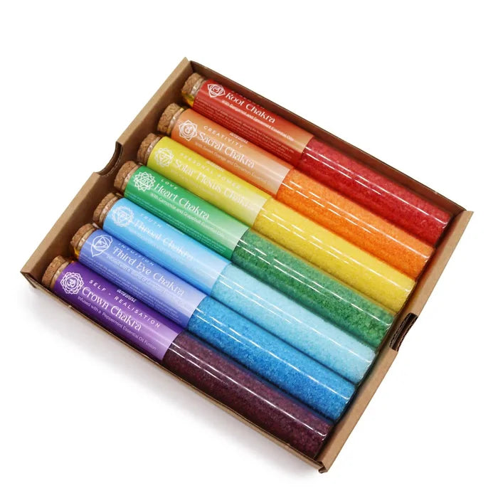 Lote de regalo - Pack de regalo 7 días-Sales de Baño en viales-Chakra