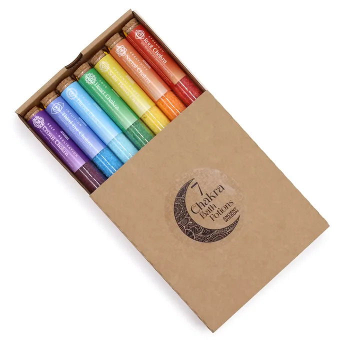 Lote de regalo - Pack de regalo 7 días-Sales de Baño en viales-Chakra