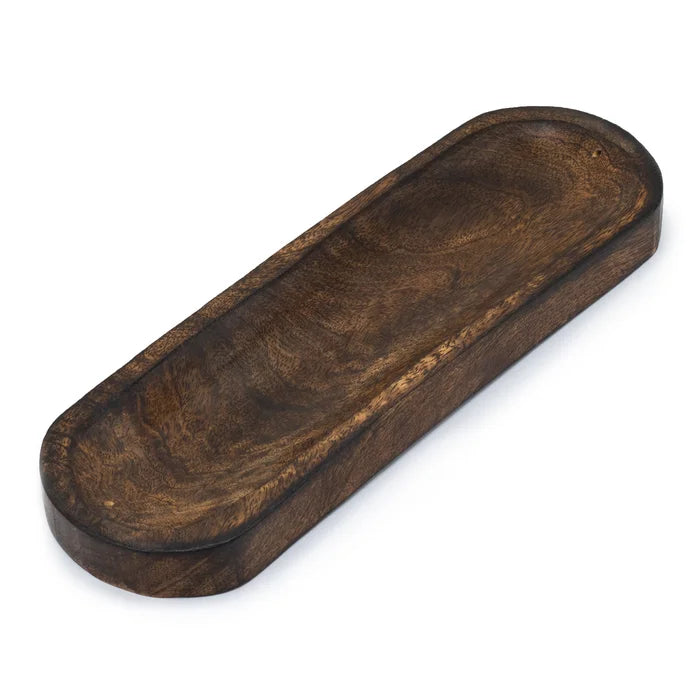 Portaincensos de Fusta de Mango de disseny clàssic – 30x10 cm