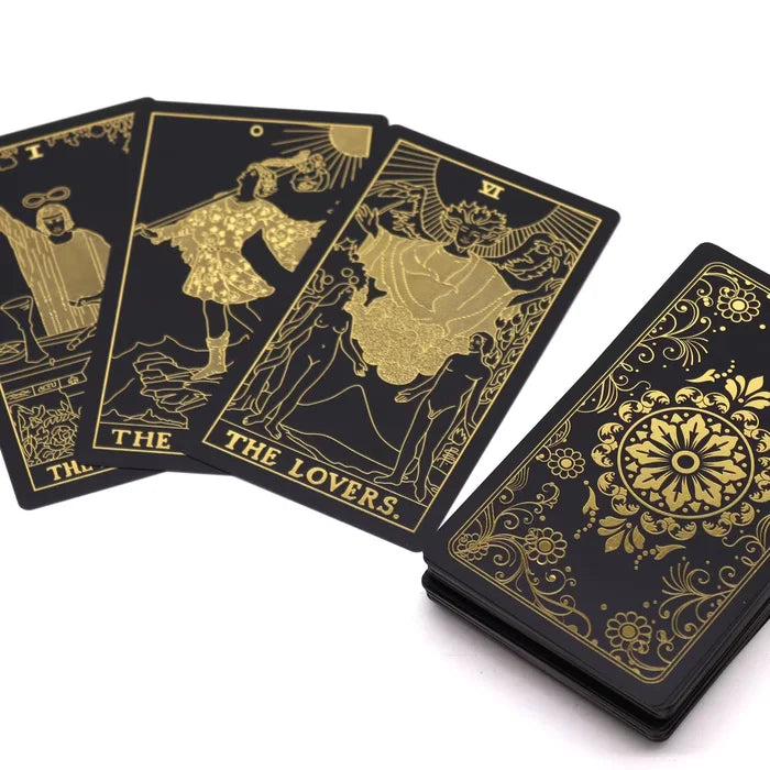 Tarot de color Daurat amb Llibre - Caixa de Regal