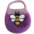 Bolsa abeja de fieltro al agua - Tonos lavanda