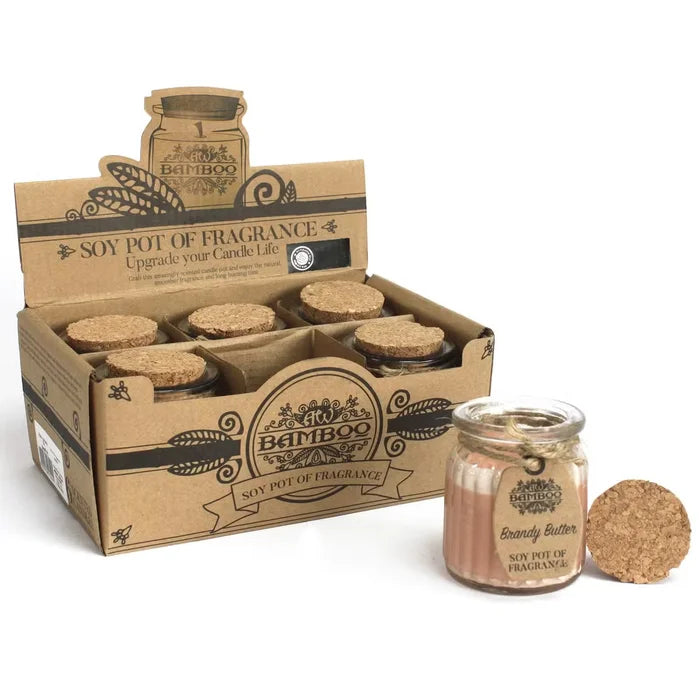 Espelma de Cera de Soia Pot - Mantega Brandy