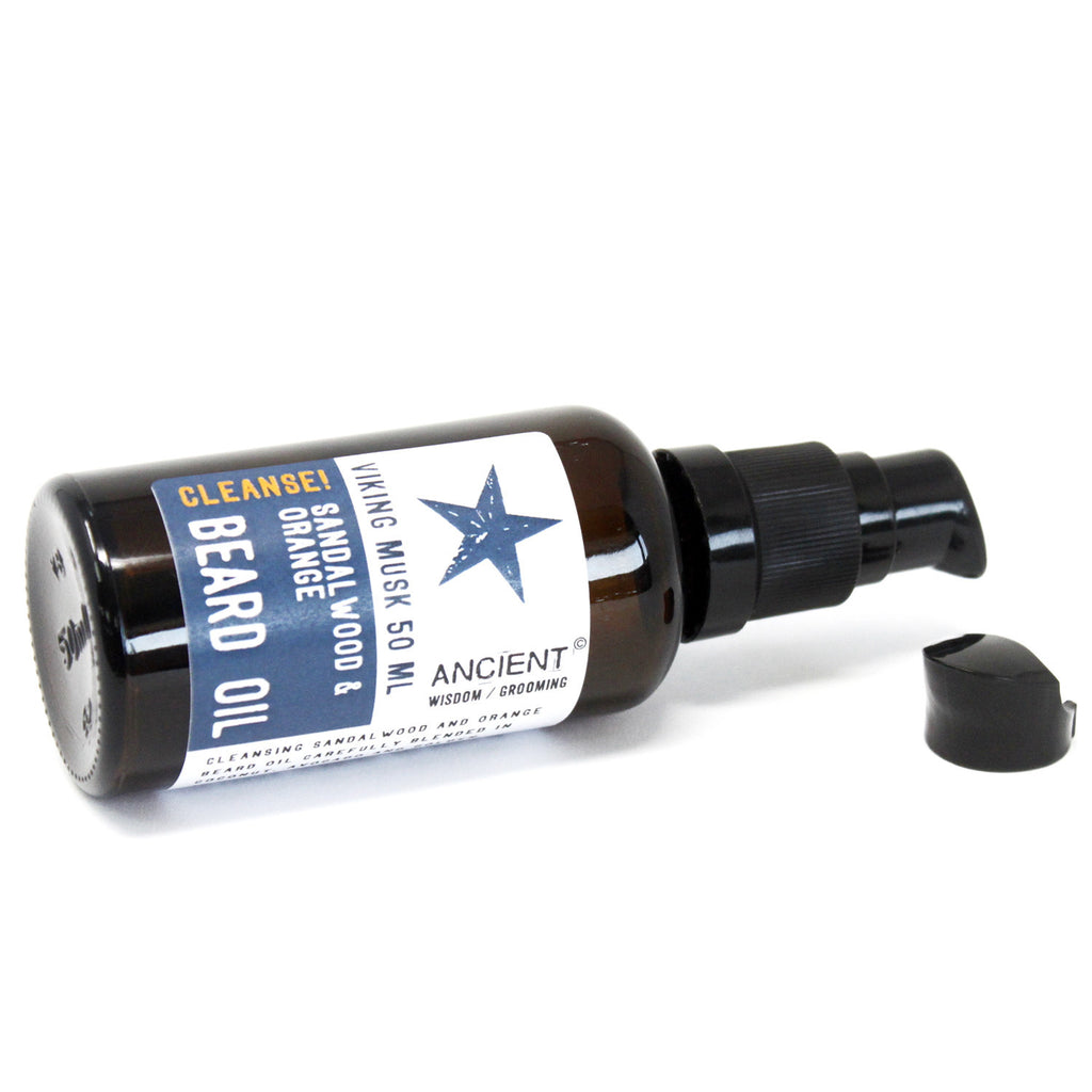 Aceite para la barba 50 ml – Almizcle Vikingo - Limpia!