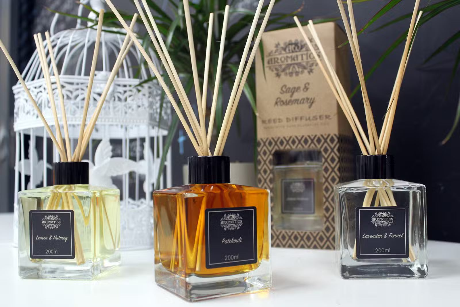 Difusor de Varillas con Aceites Esenciales de Ylang Ylang y Mandarina
