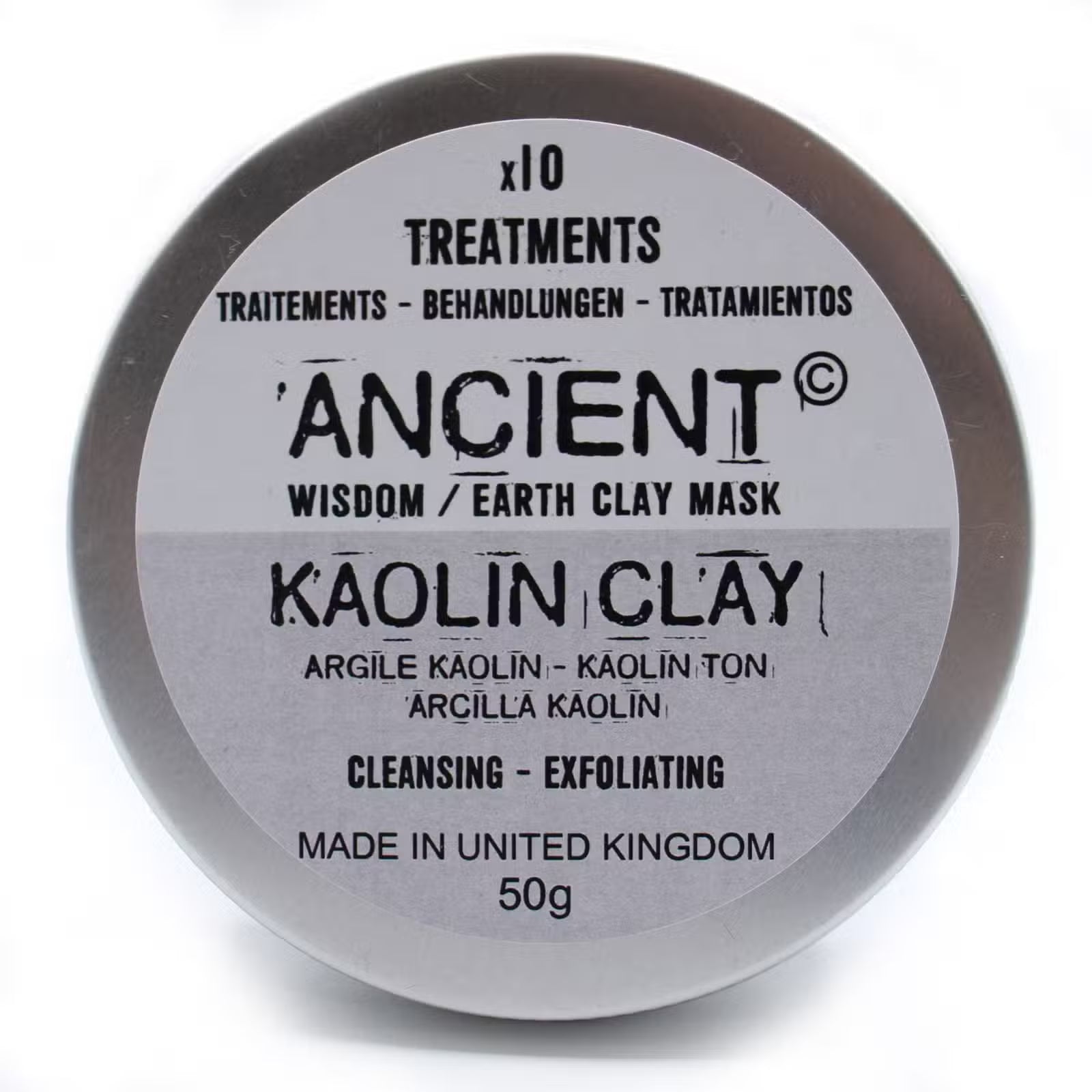 Mascarilla facial de arcilla de caolín 50g