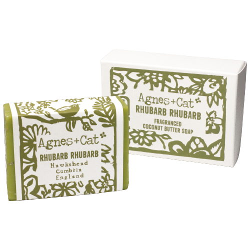 Jabón de manos artesanal de ruibarbo - 140g