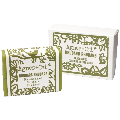 Sabó de mans artesanal de ruibarbre - 140g