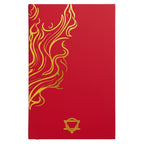 Diario de Bienestar Rojo - 120 páginas - Mandala dorado y loto