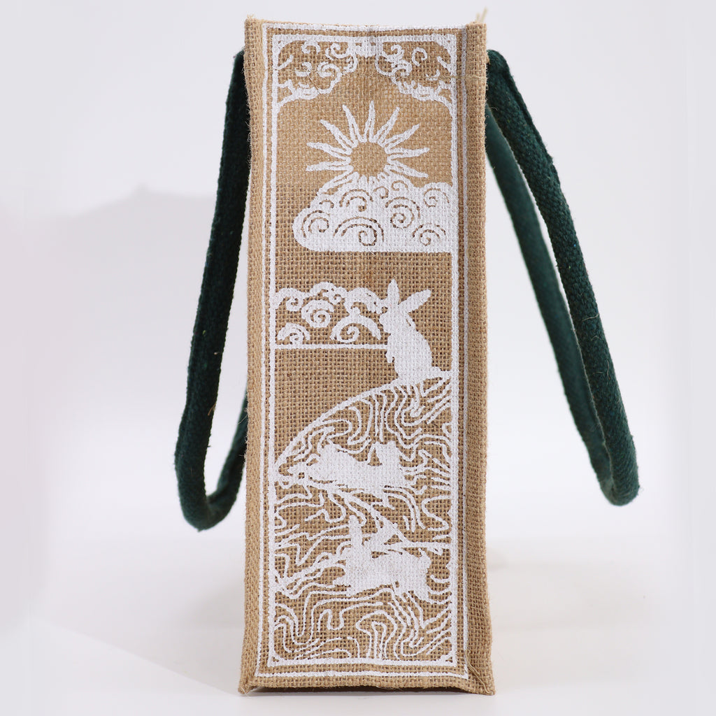 Bolsa de tela de Yute Hop Hare - Soy mágica