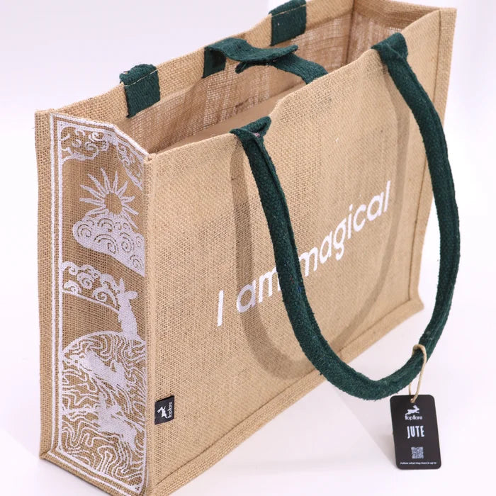 Bossa de tela de Jute Hop Hare - Sóc màgica