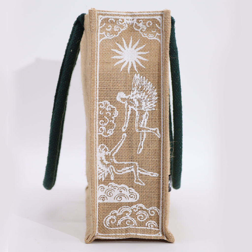 Bolsa de tela de Yute Hop Hare - Soy amada