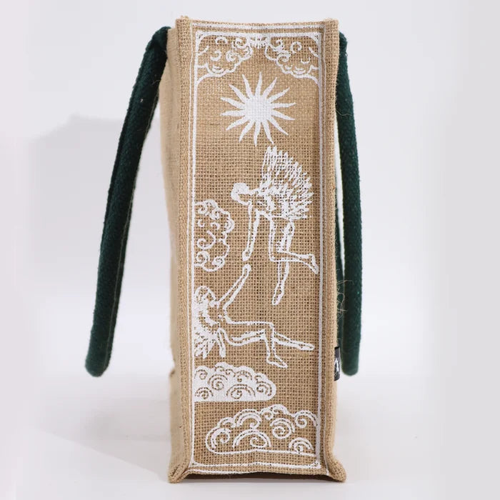 Bolsa de tela de Yute Hop Hare - Soy amada