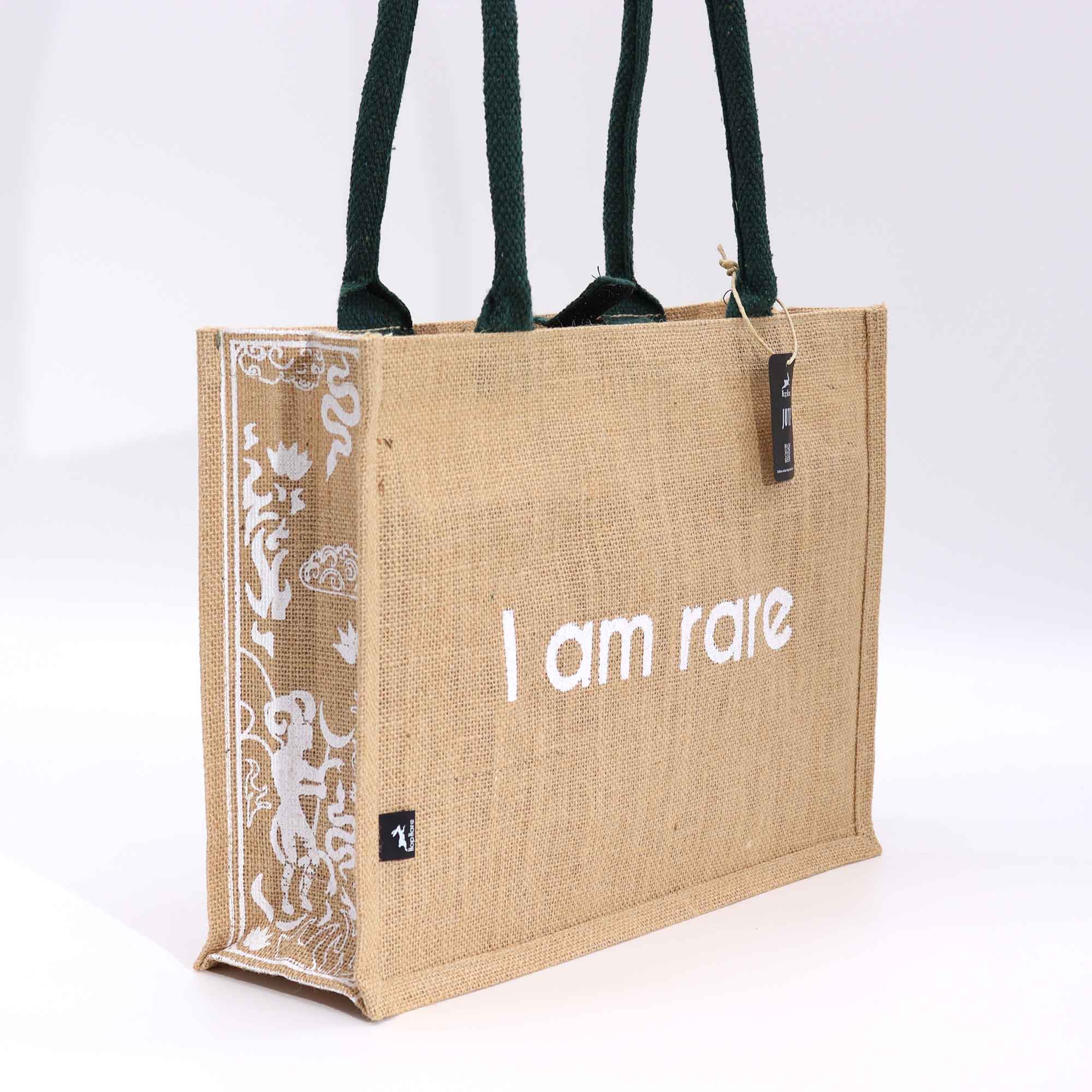 Bolsa de tela de Yute Hop Hare - Soy rara