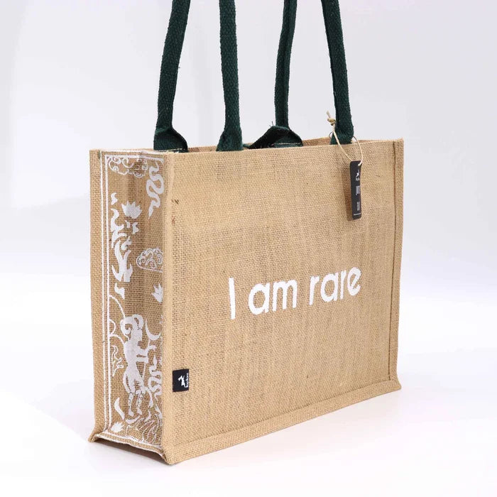 Bolsa de tela de Yute Hop Hare - Soy rara