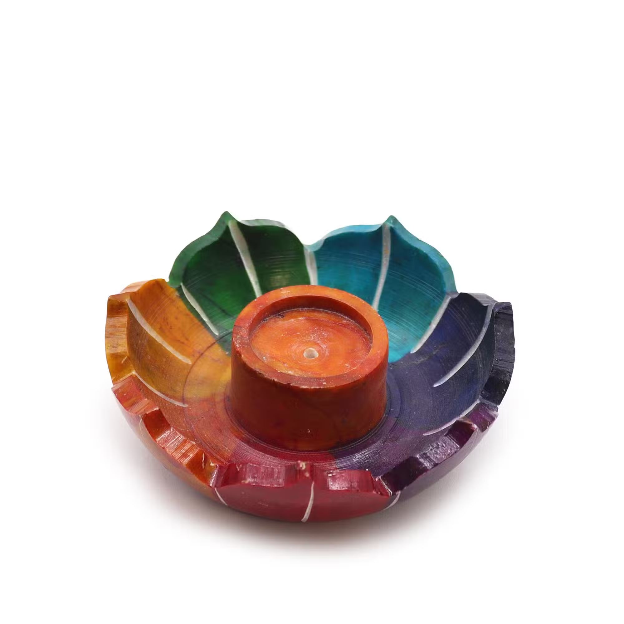 Porta Incienso de Esteatita - Flor de Loto Pequeña