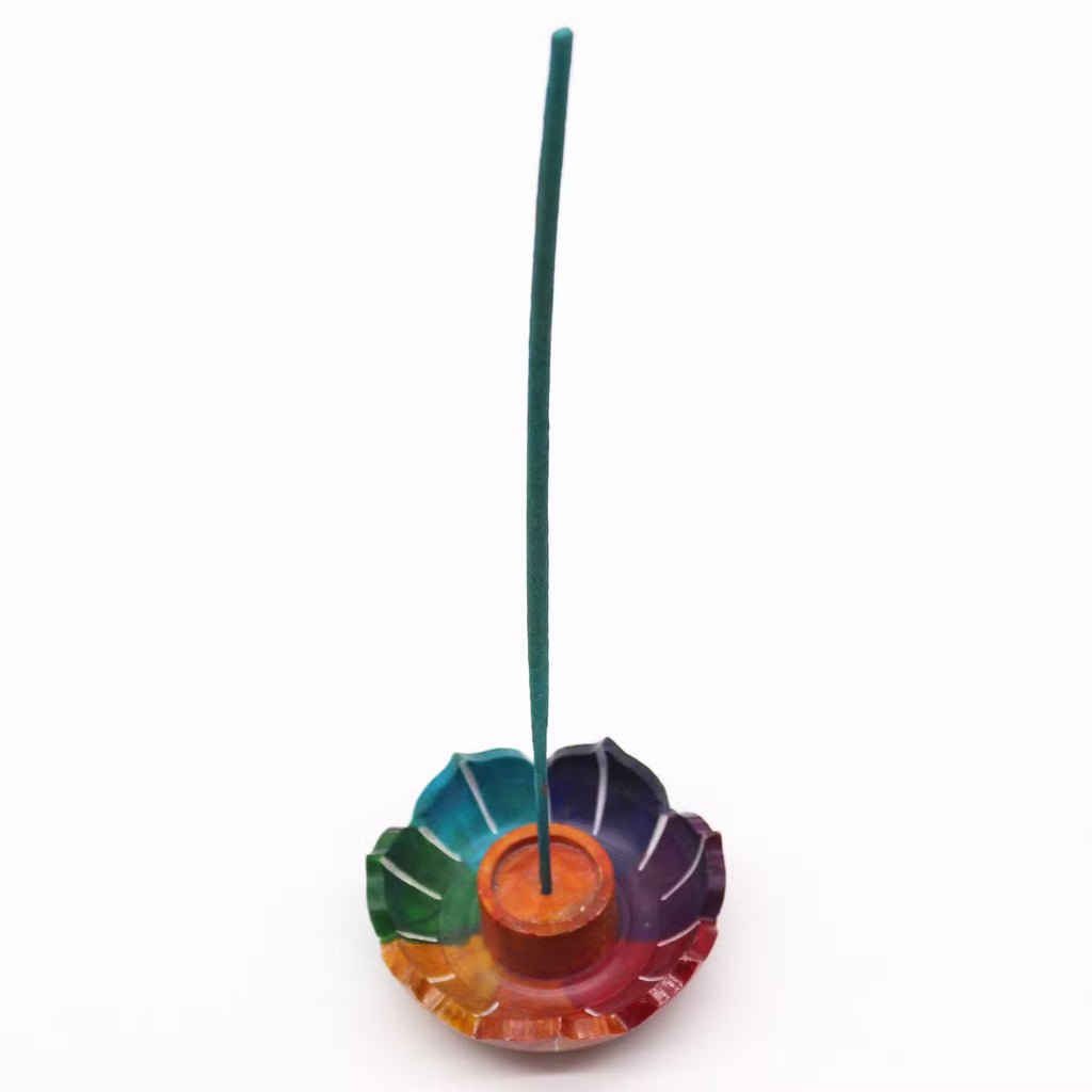 Porta Incienso de Esteatita - Flor de Loto Pequeña