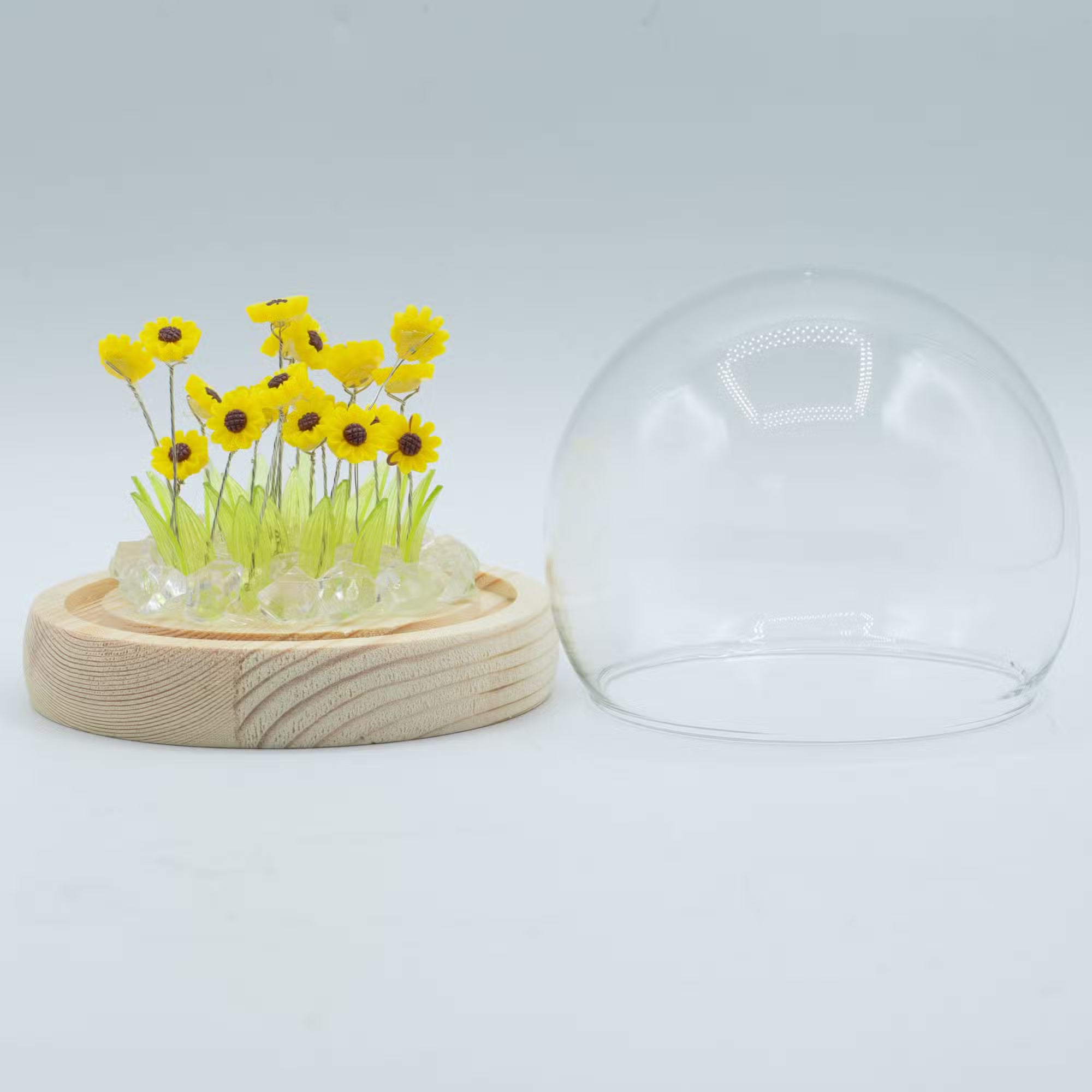 Domo Jardín Floral Glow - 20 girasoles - LED USB