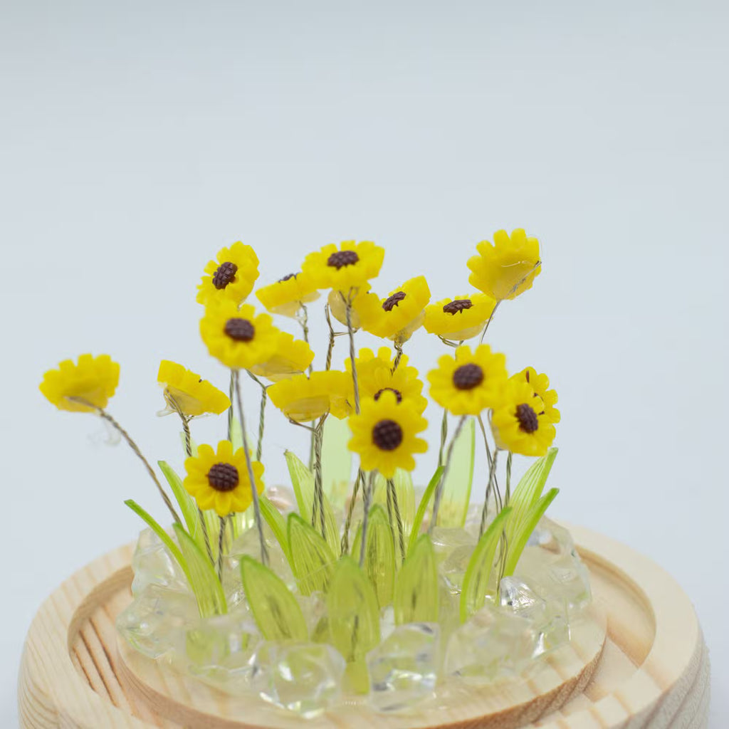Domo Jardín Floral Glow - 20 girasoles - LED USB