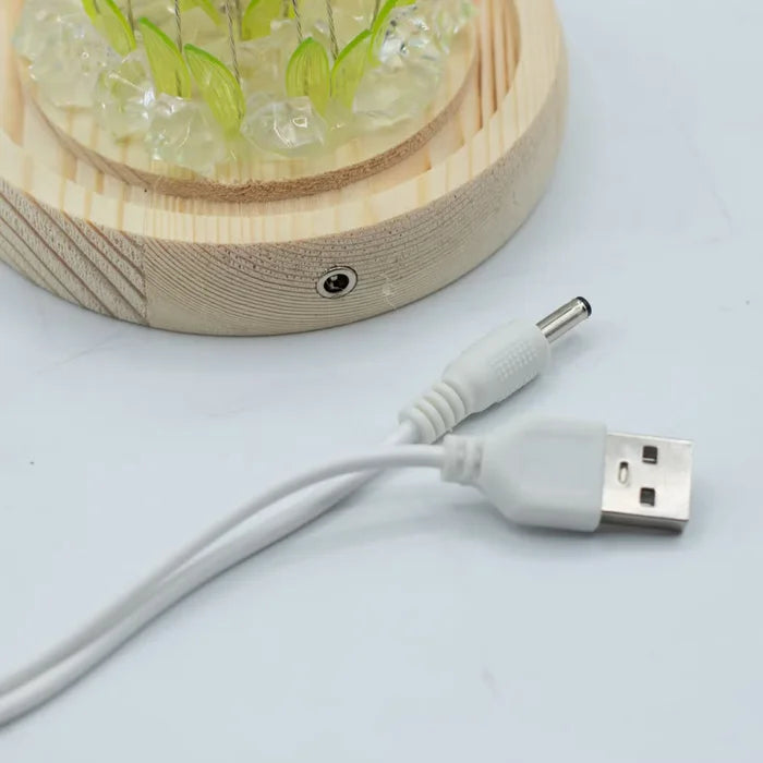Cúpula Jardí Floral Glow - 20 gira-sols - LED USB