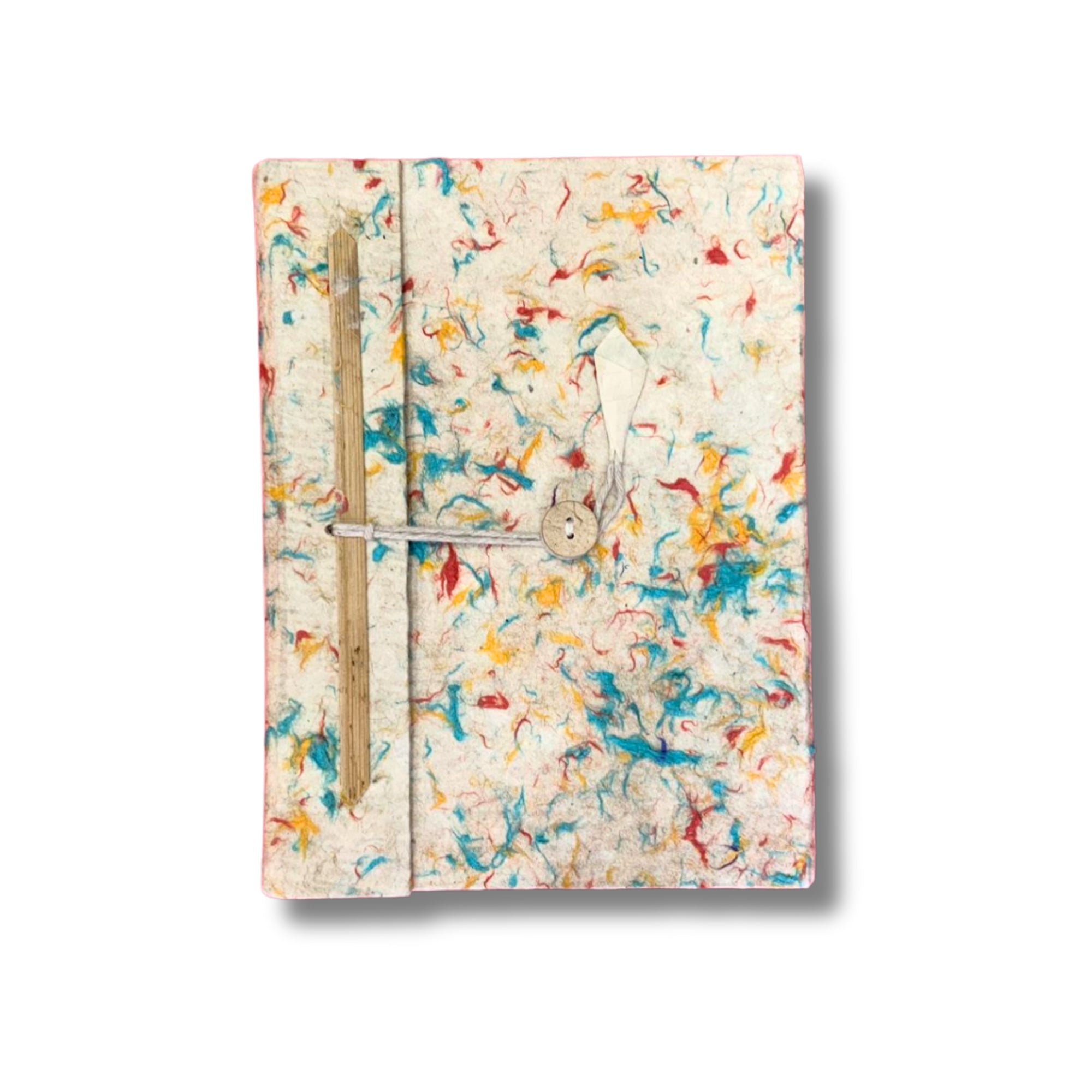Cuaderno Mediano Lokta - Algodón Colores Mixtos-45 hojas-15x12cm