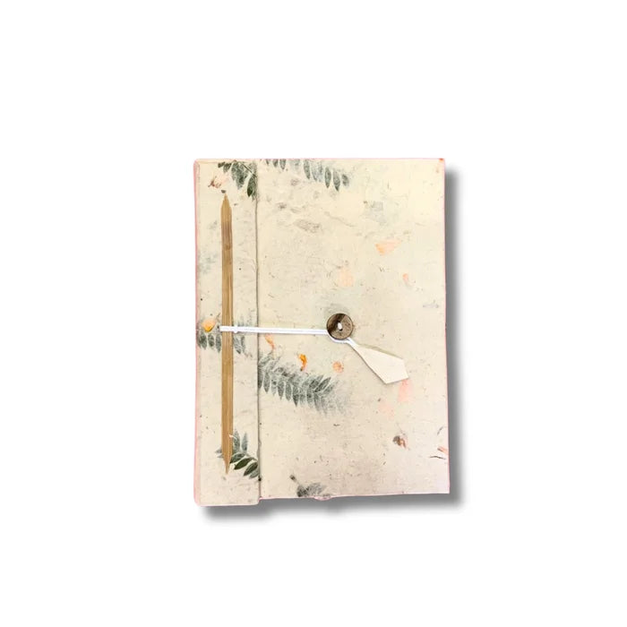 Quadern Mitjà Lokta - Flors Mixtes - 45 fulls-15x12 cm