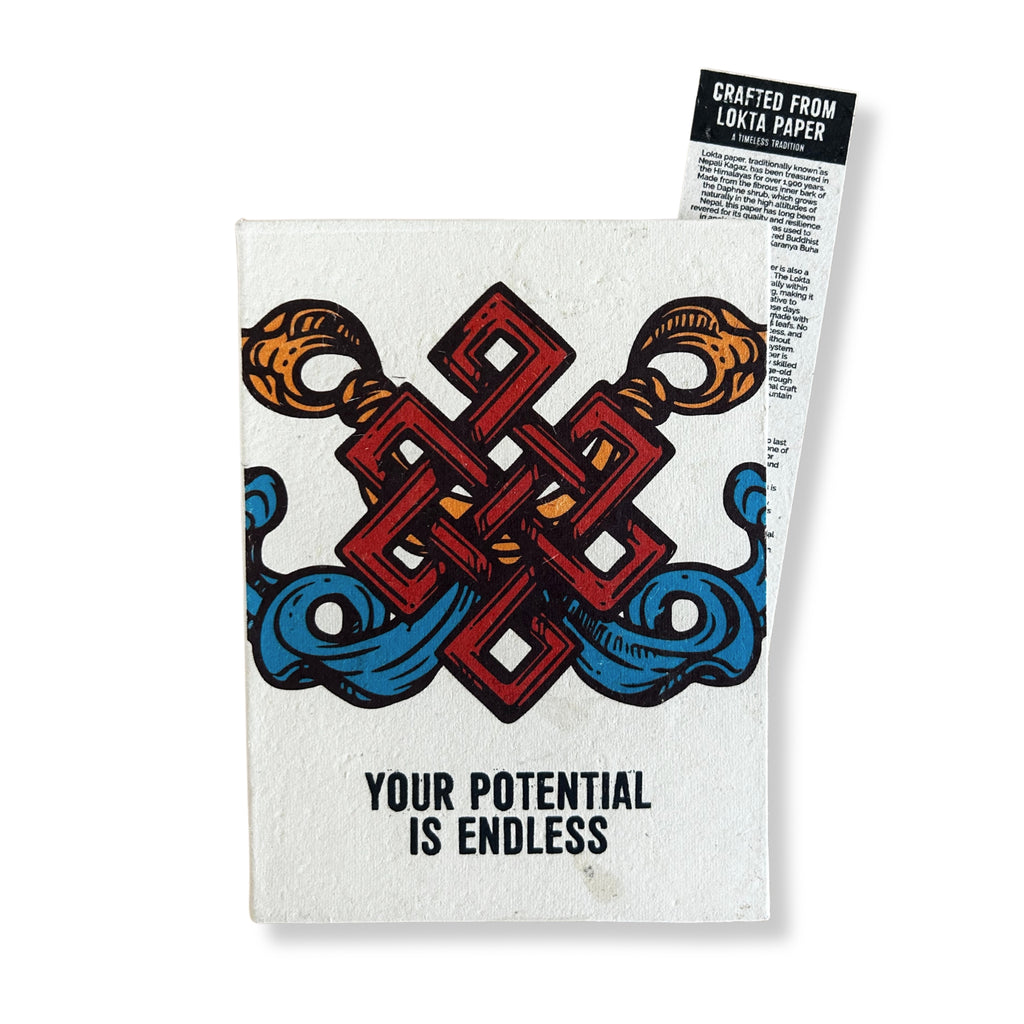 Cuaderno Grande Lokta - Tu potencial - 45 Hojas - 21 x 15 (cm)